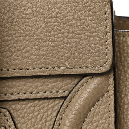 Celine Drummed Calfskin Nano Luggage Dune 29 of 33