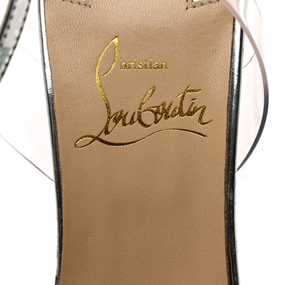 Christian Louboutin PVC Specchio Spikoo 70 Pumps 35 Light Gold 6 of 10