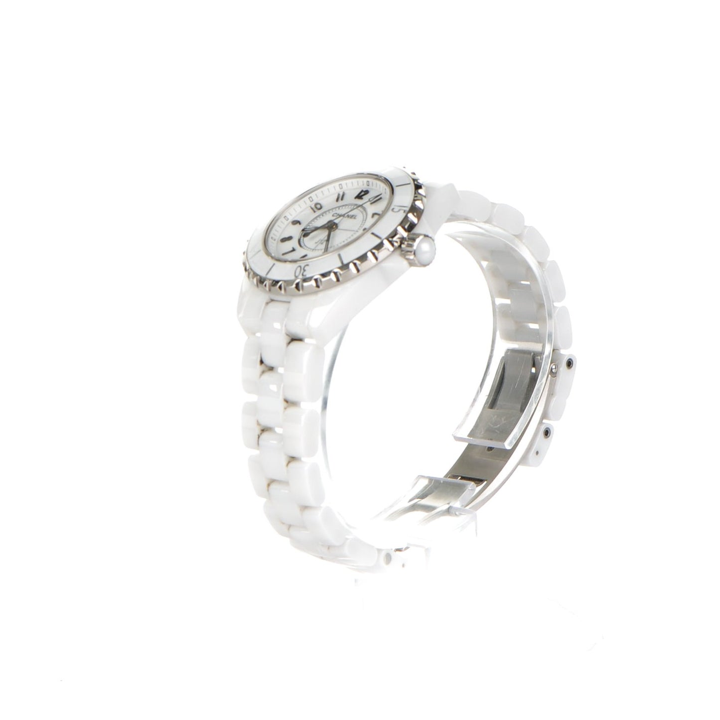 Stainless Steel Ceramic 33mm J12 Quartz Watch White