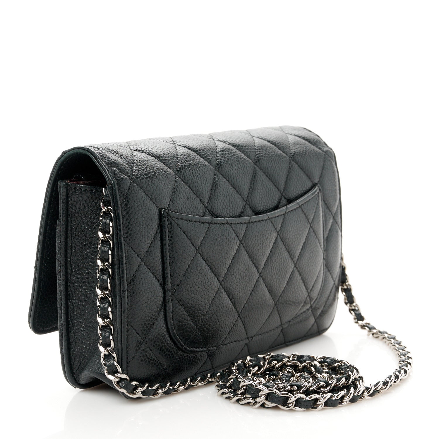 Chanel Caviar Quilted Wallet On Chain WOC Black 3 of 12