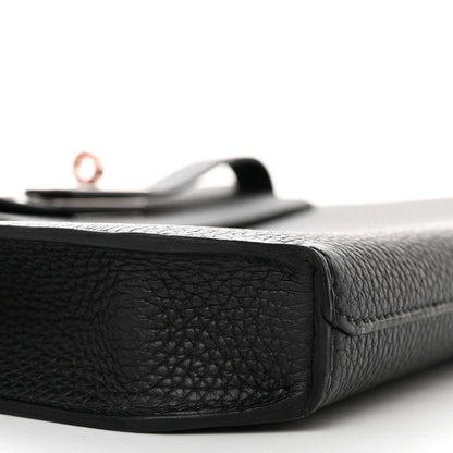 Hermes Togo Kelly Depeches 25 Pouch Black 9 of 11
