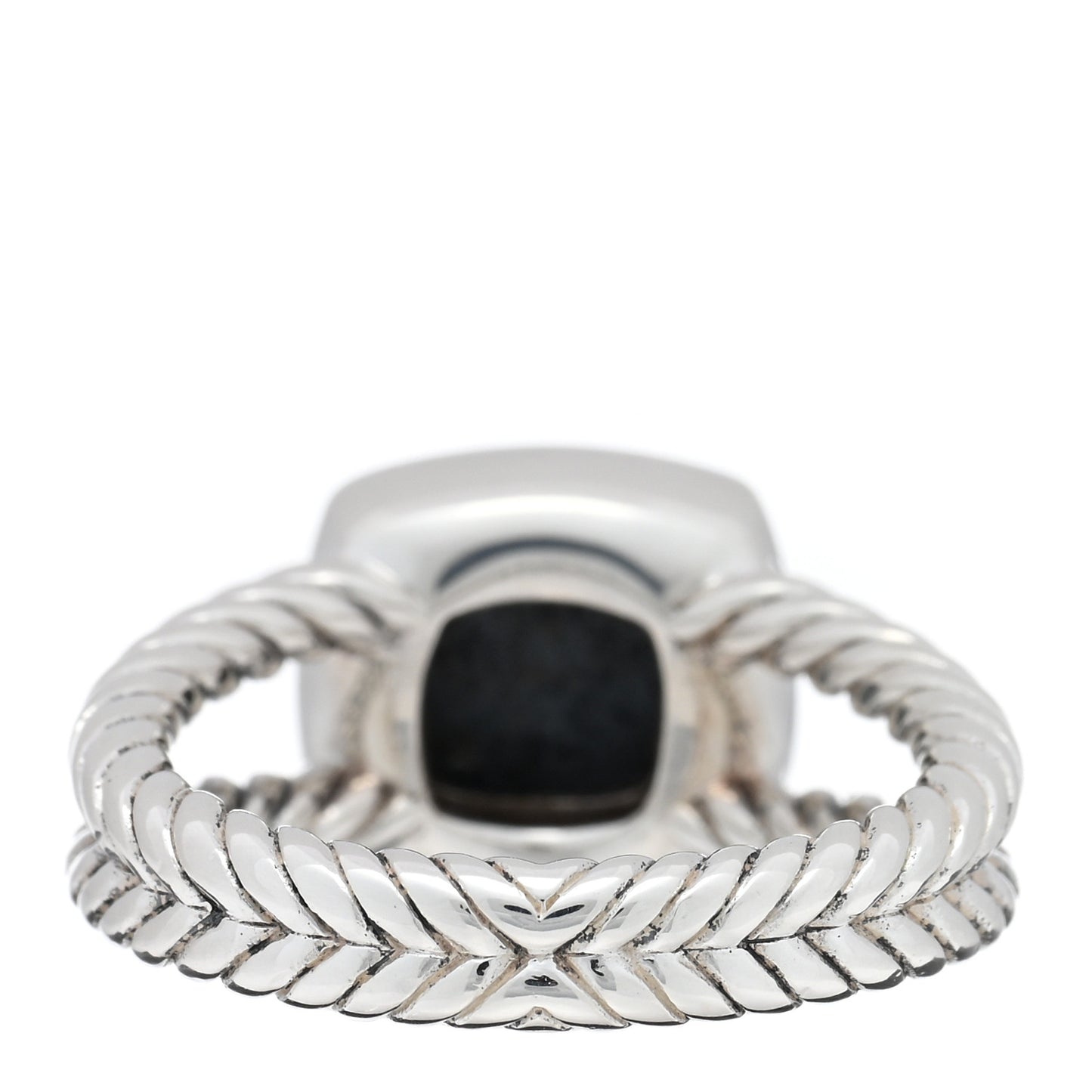 Sterling Silver Diamond Black Orchid 7mm Petite Albion Ring 52 6