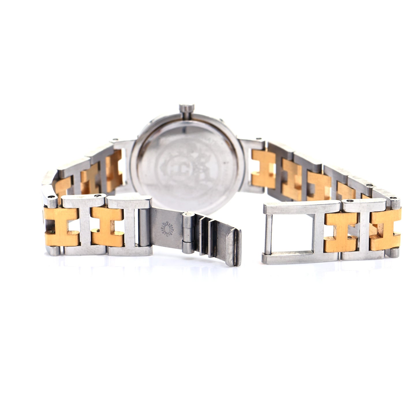 Stainless Steel 24mm Clipper Quartz Watch Gold