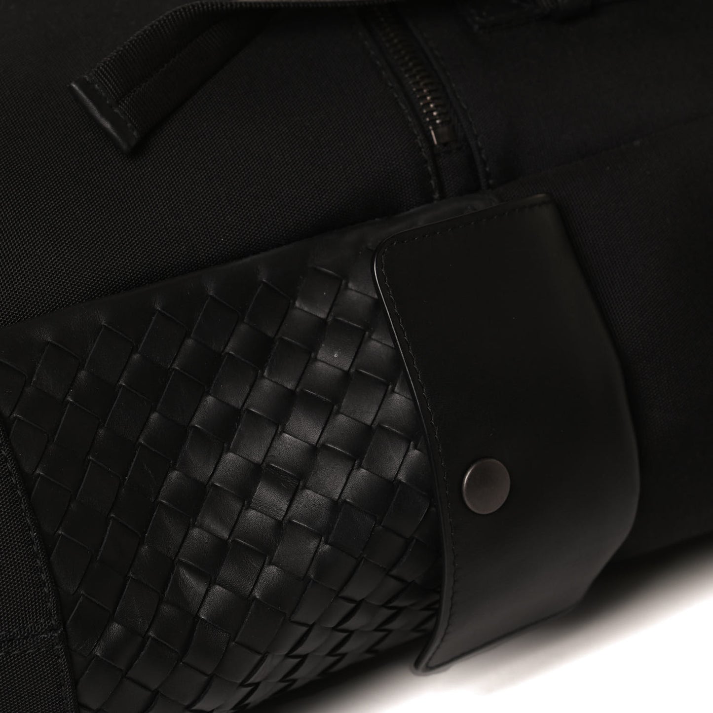 Canvas Calfskin Intrecciato Sassolungo Backpack