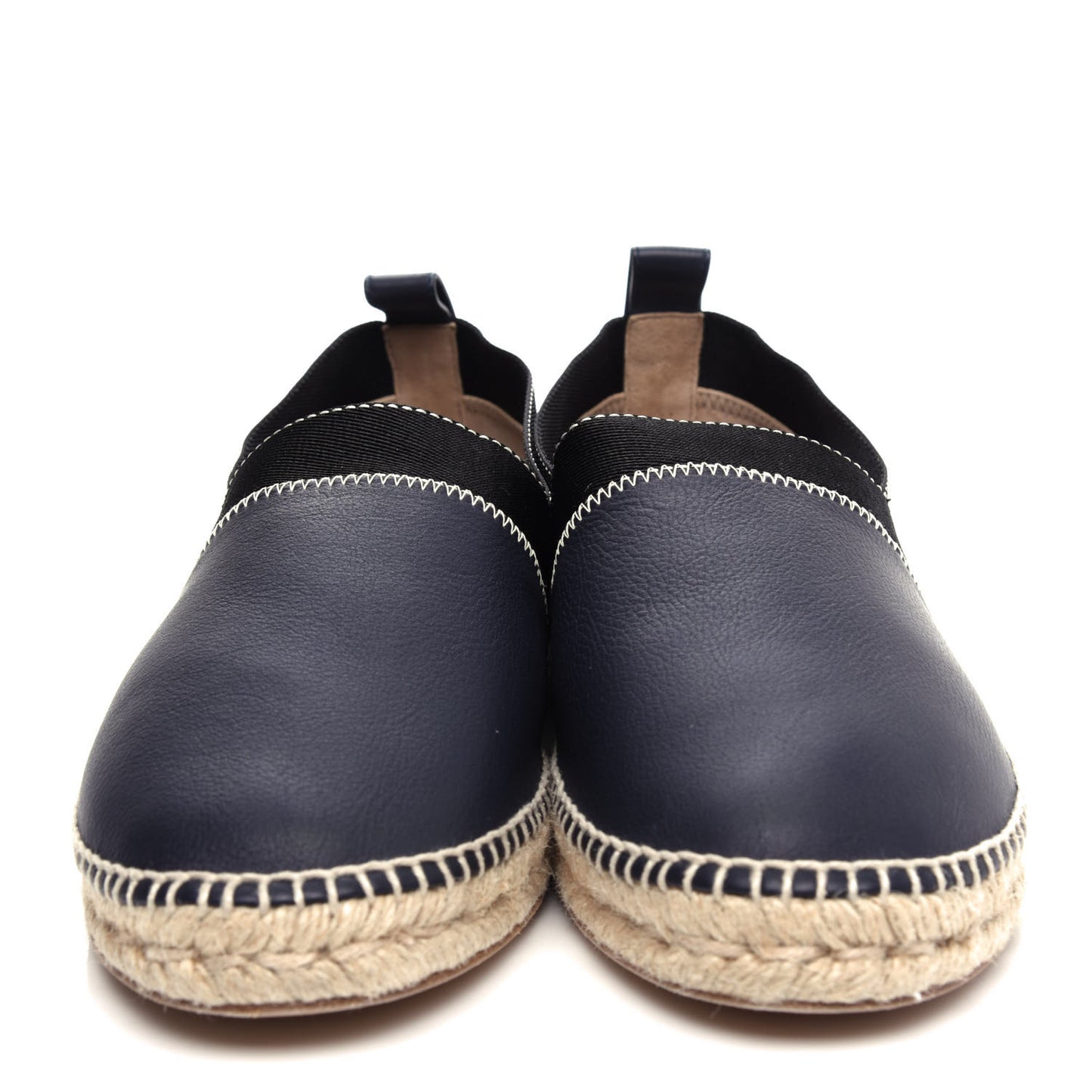 Calfskin Mens Arcachon Espadrilles 43 Marine Black