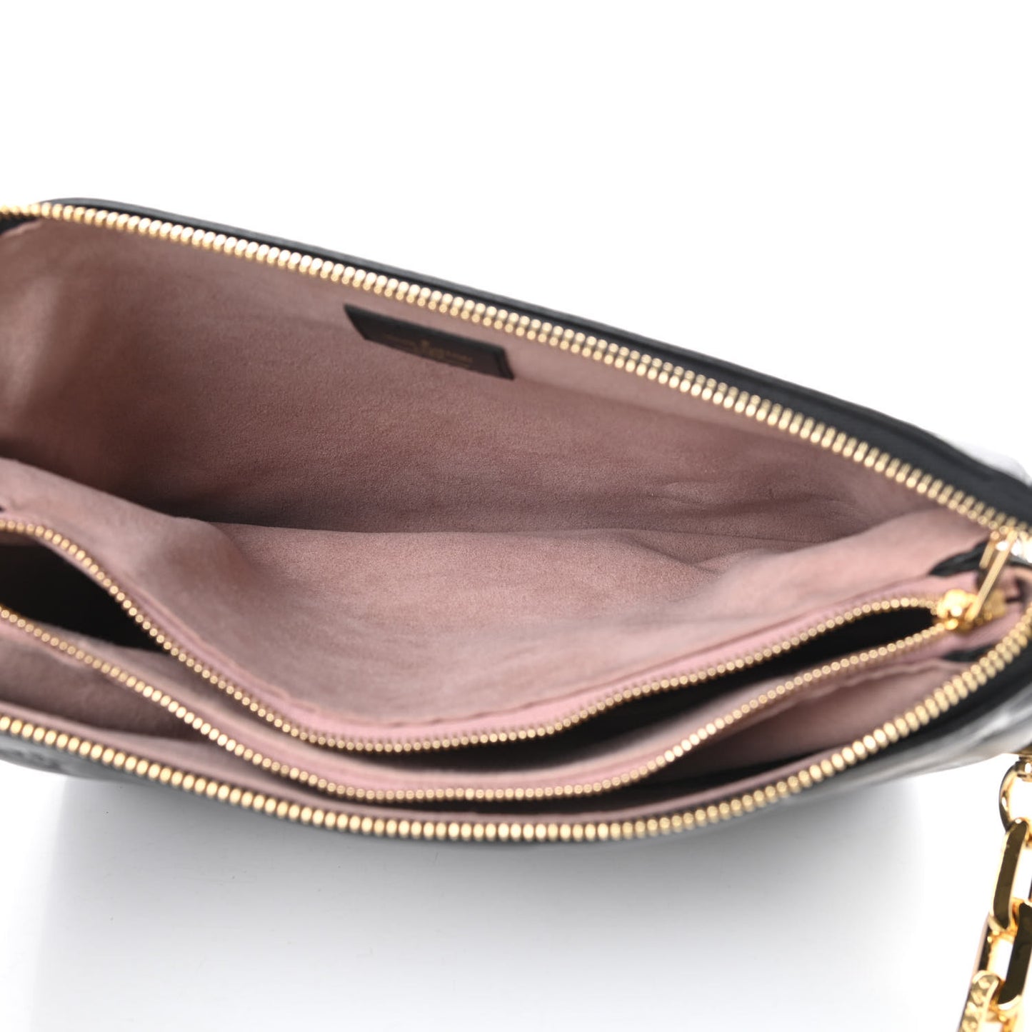 Lambskin Embossed Monogram Coussin PM Black