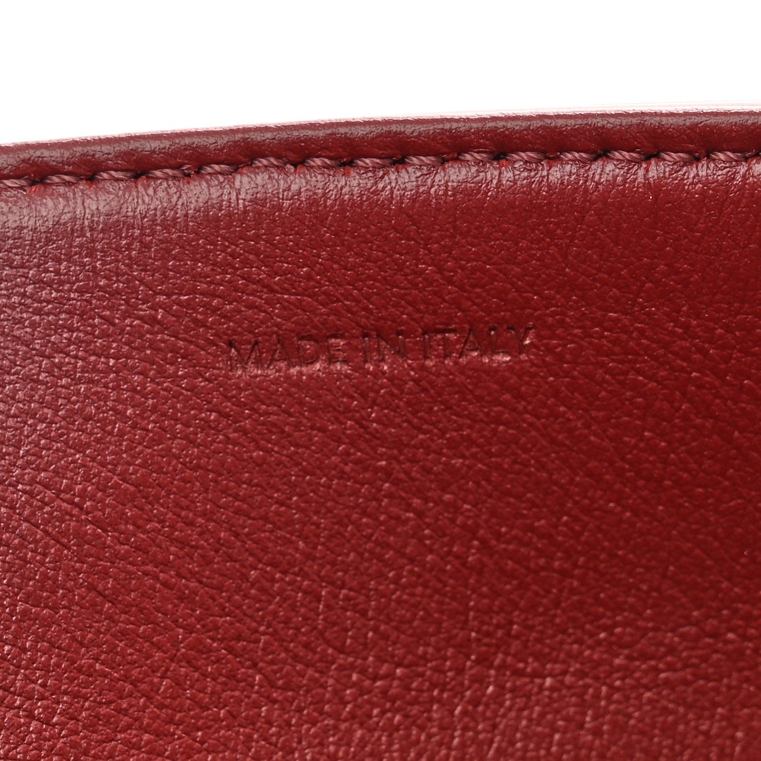 Celine Calfskin Large Soft 16 Bag Burgundy 7 of 10
