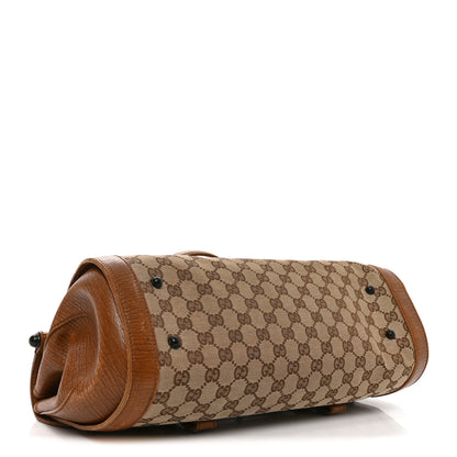 Gucci Monogram Bamboo Bullet Handbag Brown 4 of 10