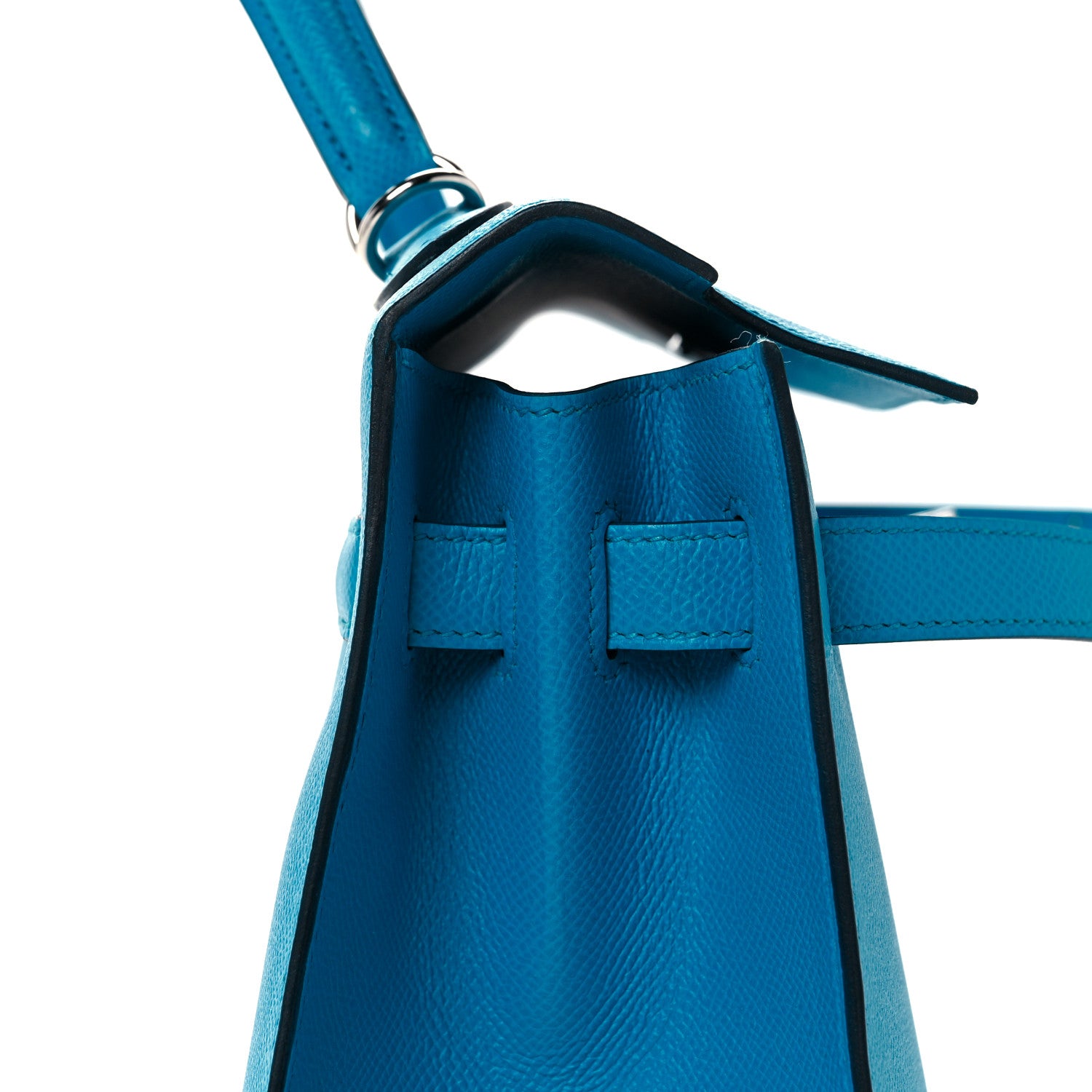 Hermes Epsom Kelly Sellier 32 Bleu Frida 14 of 36