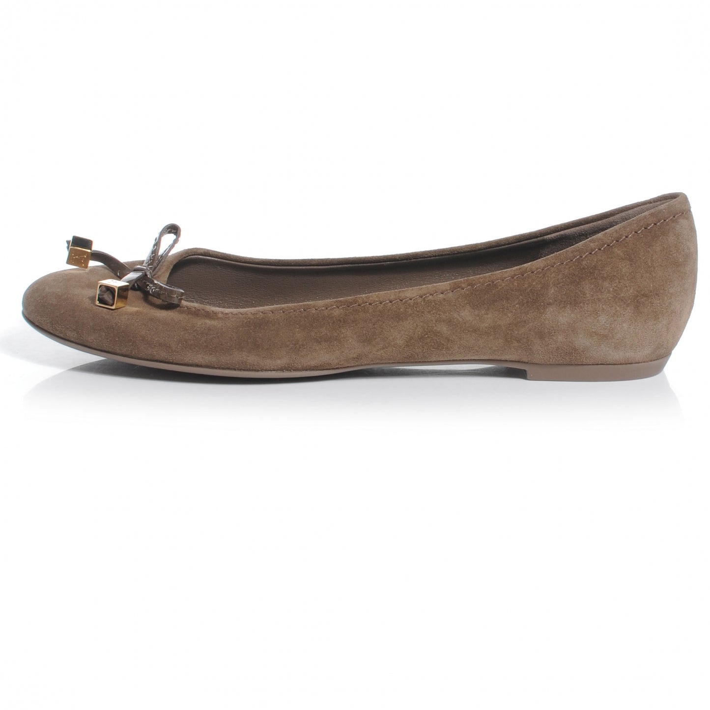 Suede Debbie Ballet Flats 37.5 Brown