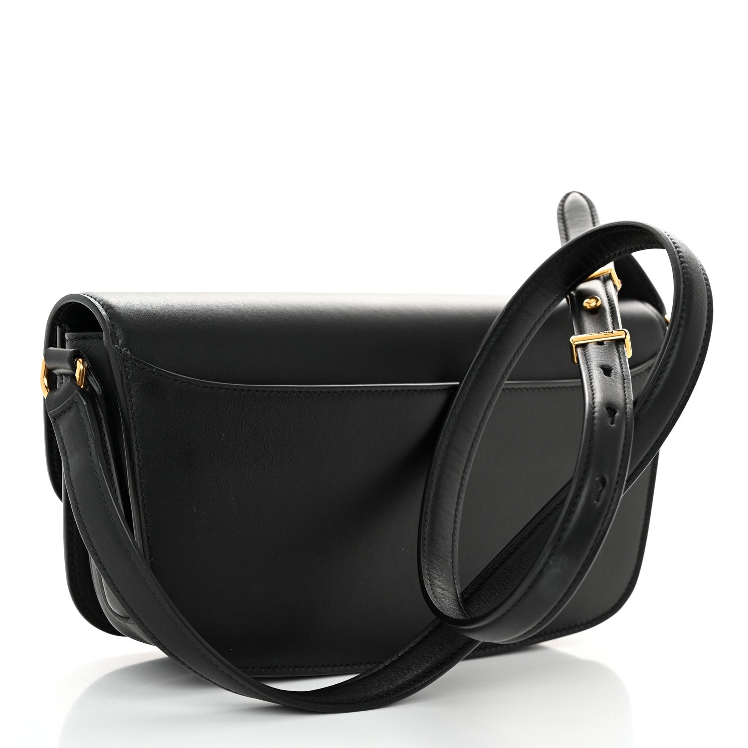 Salvatore Ferragamo Calfskin Small Trapezio Crossbody Black 3 of 10