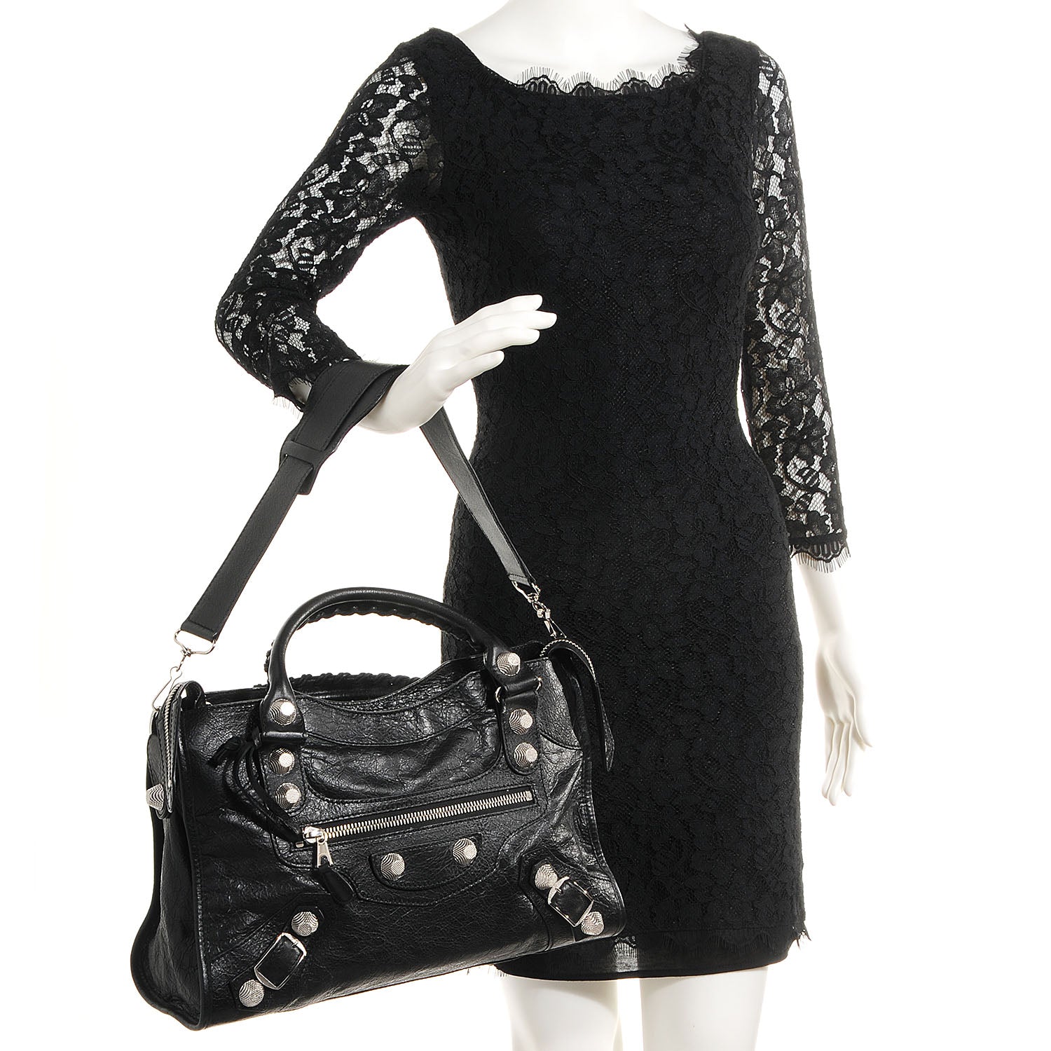 Balenciaga Agneau Giant 21 Silver Hardware City Black 2 of 12