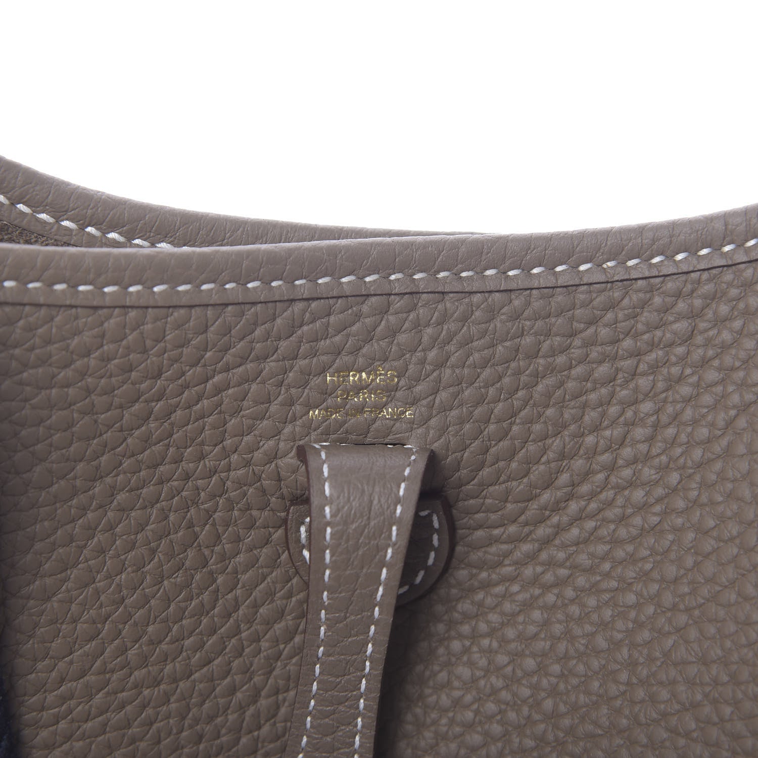 Hermes Taurillon Clemence Amazone Evelyne TPM Etoupe Bleu Indigo 6 of 11