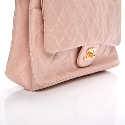 Chanel Lambskin Quilted Medium Double Flap Light Pink 14 of 17