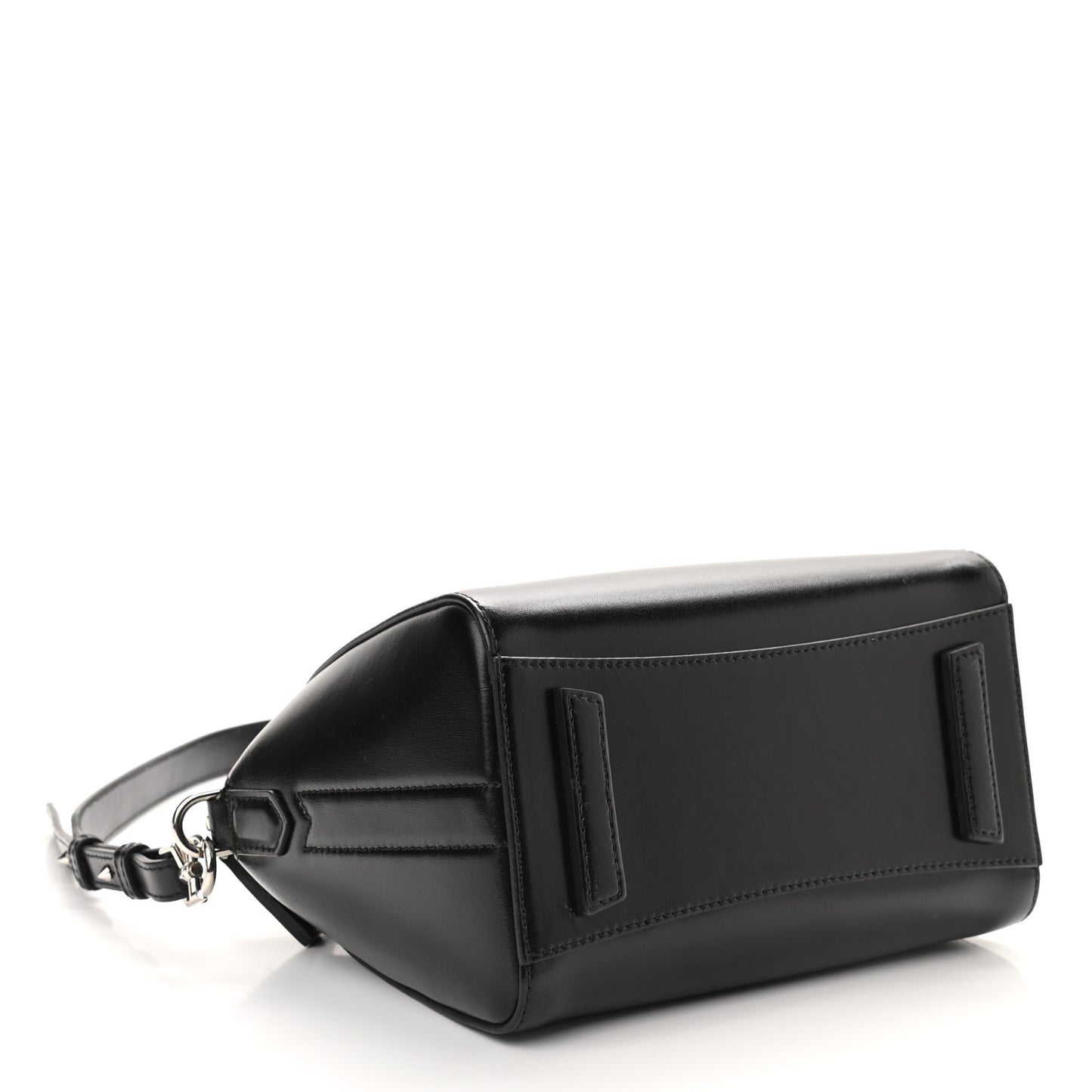 Shiny Lord Calfskin Mini Antigona Black