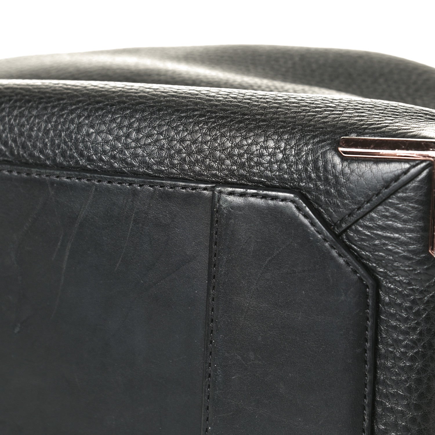 Alexander Wang Pebbled Calfskin Prisma Skeletal Backpack Black Rose Gold Hardware 11 of 13
