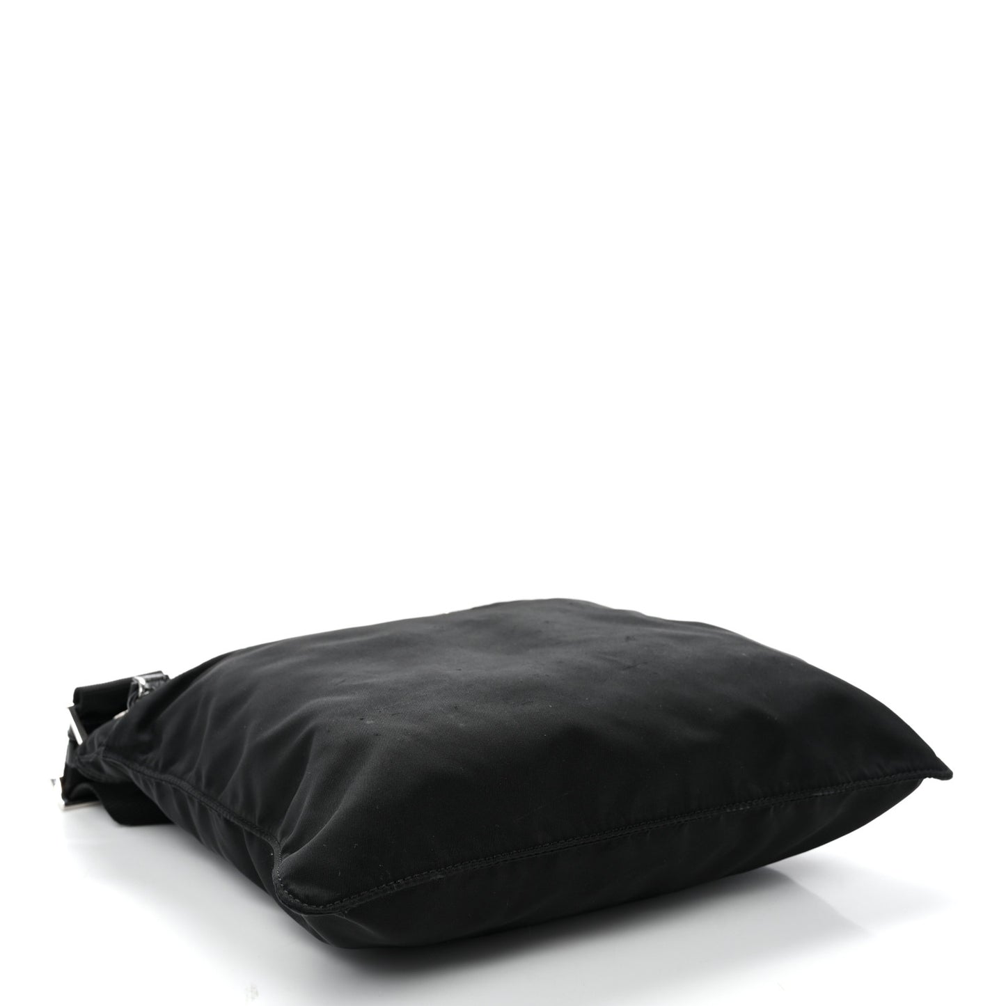 Nylon Vela Flat Messenger Bag Black