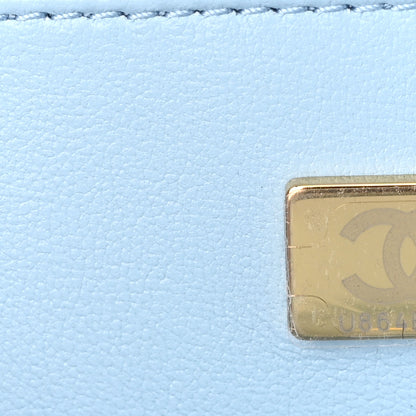 Chanel Lambskin Quilted CC In Love Heart Bag Light Blue 7 of 11