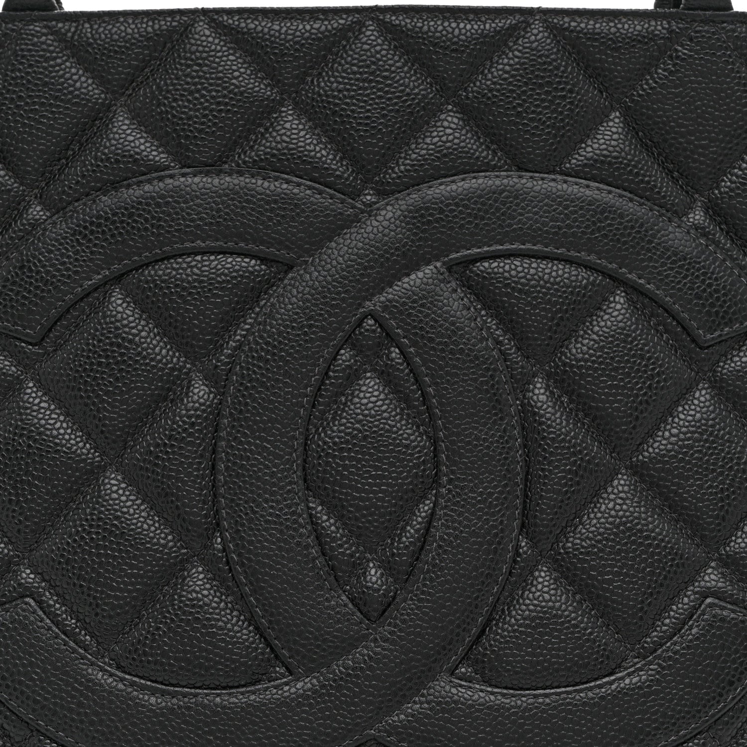 Chanel Caviar Quilted Medallion Tote Black 8 of 11