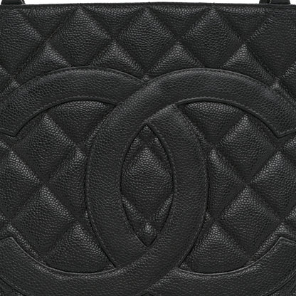 Chanel Caviar Quilted Medallion Tote Black 8 of 11