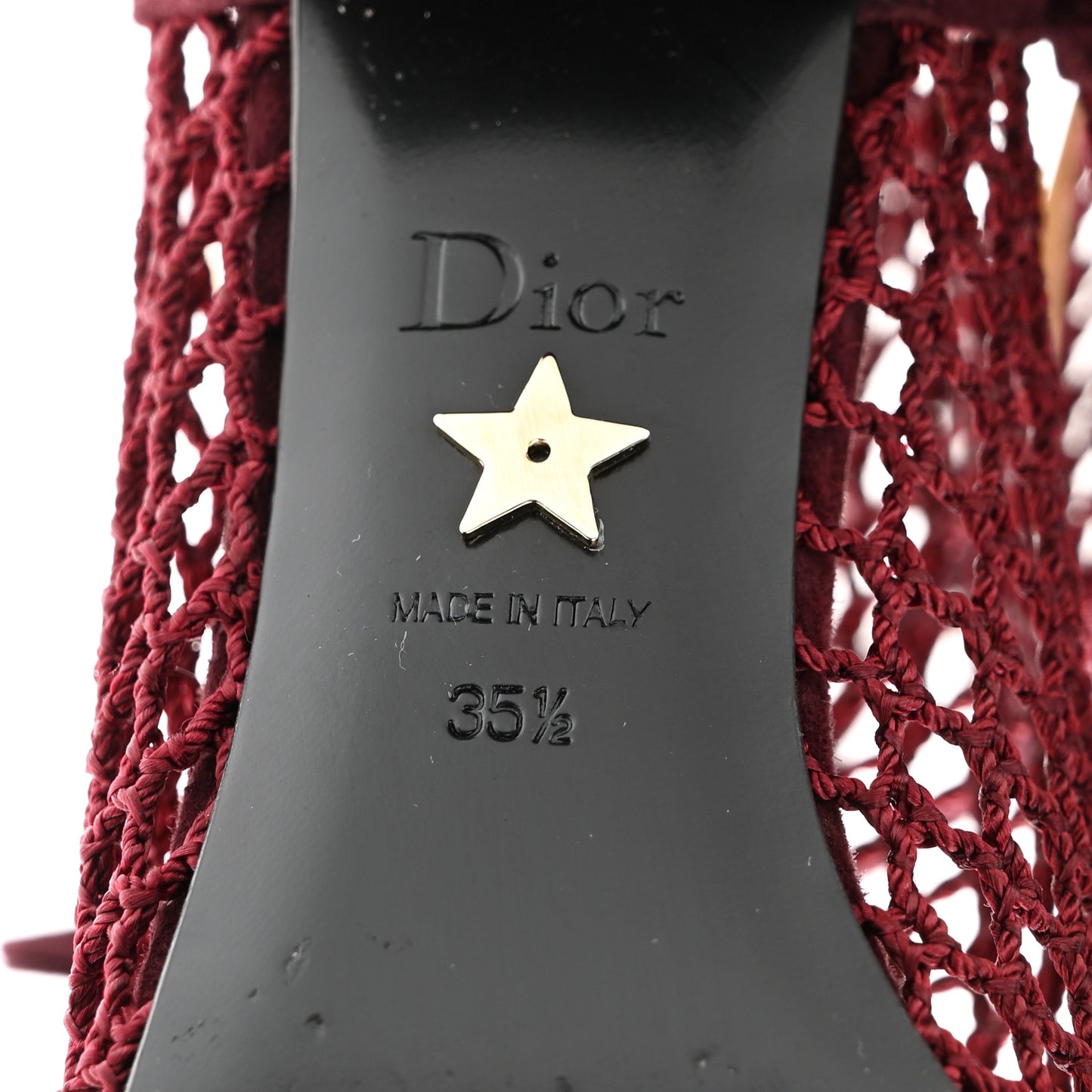 Suede Resille Naughtily-D 30mm Ankle Boots 35.5 Rouge Noir