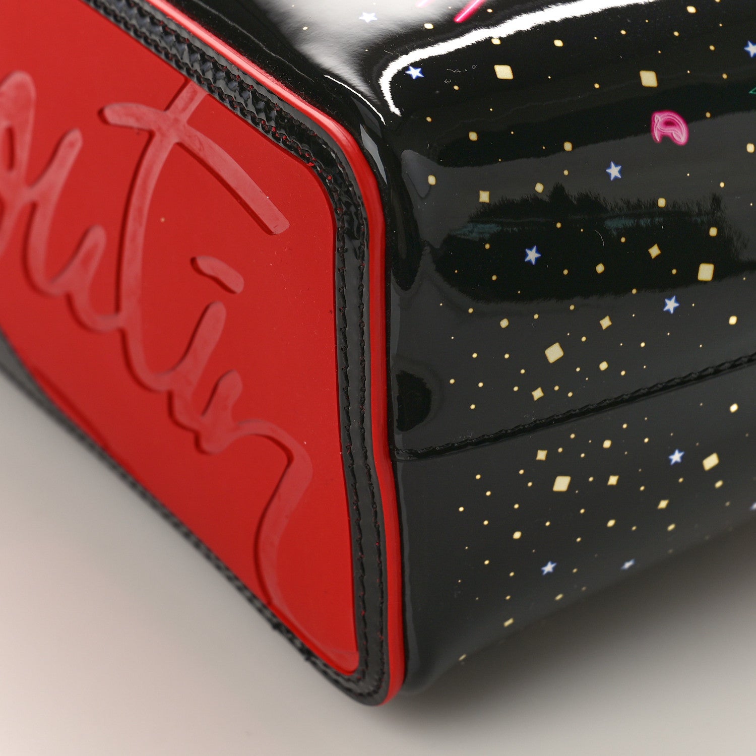 Christian Louboutin Patent Calfskin Small Starlight Cabata Tote Multicolor 9 of 9
