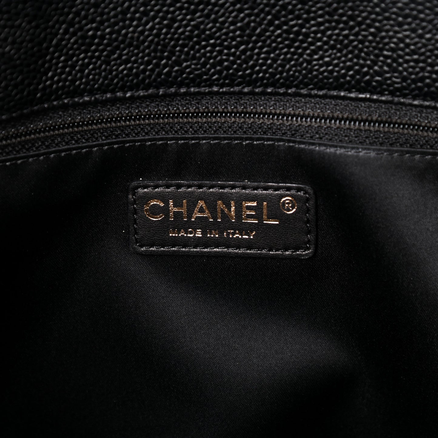 Caviar Quilted Grand Shopping Tote GST Black