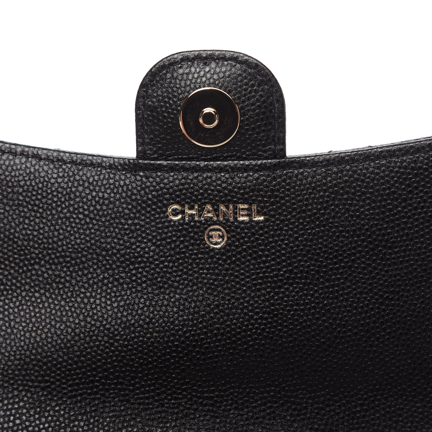 Chanel Caviar Quilted Flap Phone Holder With Chain Black 8 of 12