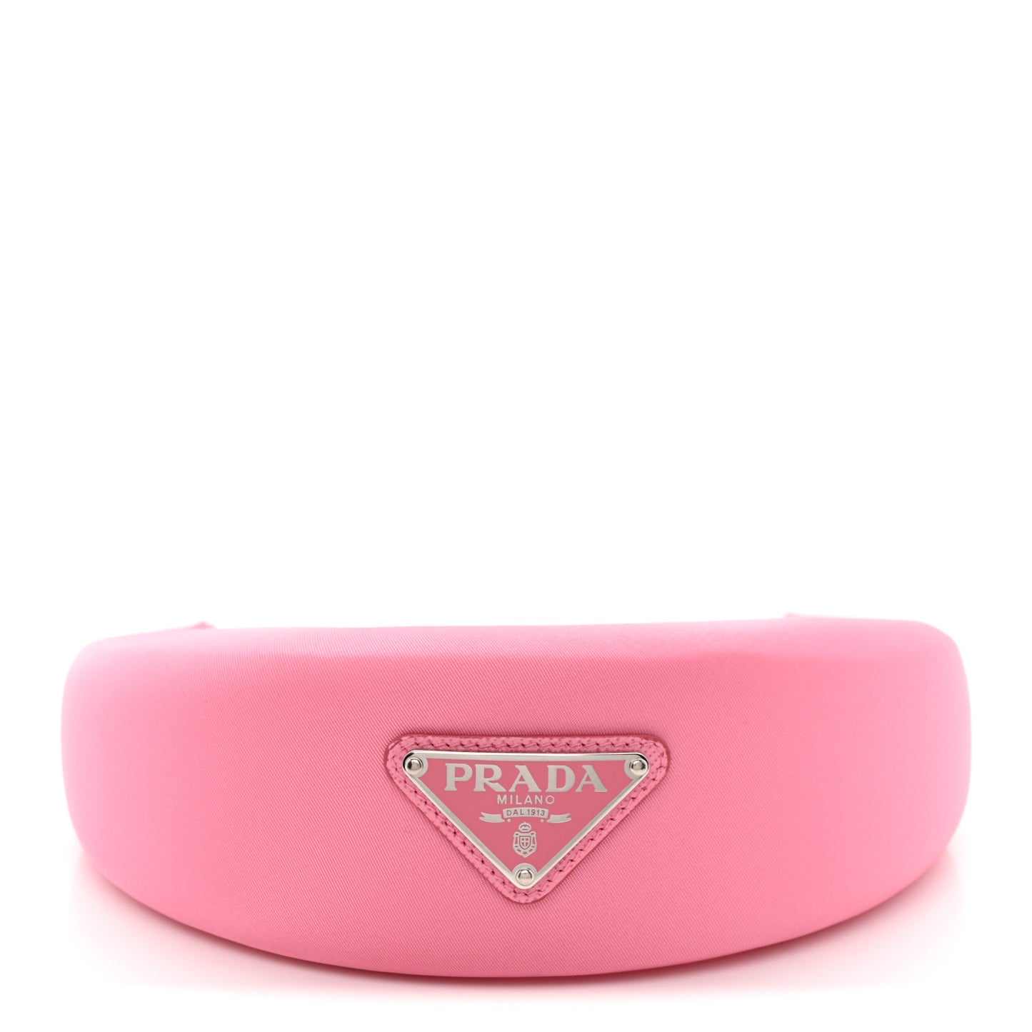 Re-Nylon Triangle Logo Headband Begonia