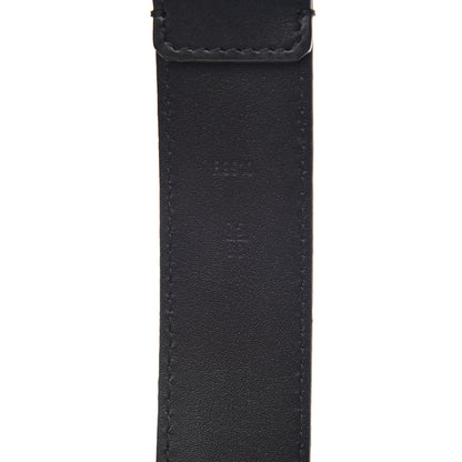 Louis Vuitton Calfskin 35mm Pont Neuf Belt 75 30 Black 3 of 6