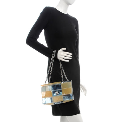 Chanel PVC Stitched Flap Beige Light Blue 2 of 15