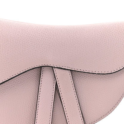 Christian Dior Grained Calfskin Mini Saddle Bag Light Pink 8 of 14