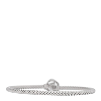 David Yurman Sterling Silver Diamond 3mm Infinity Bracelet 2 of 3