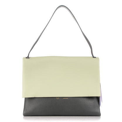 Celine Calfskin Suede All Soft Shoulder Bag Pistachio 1 of 6