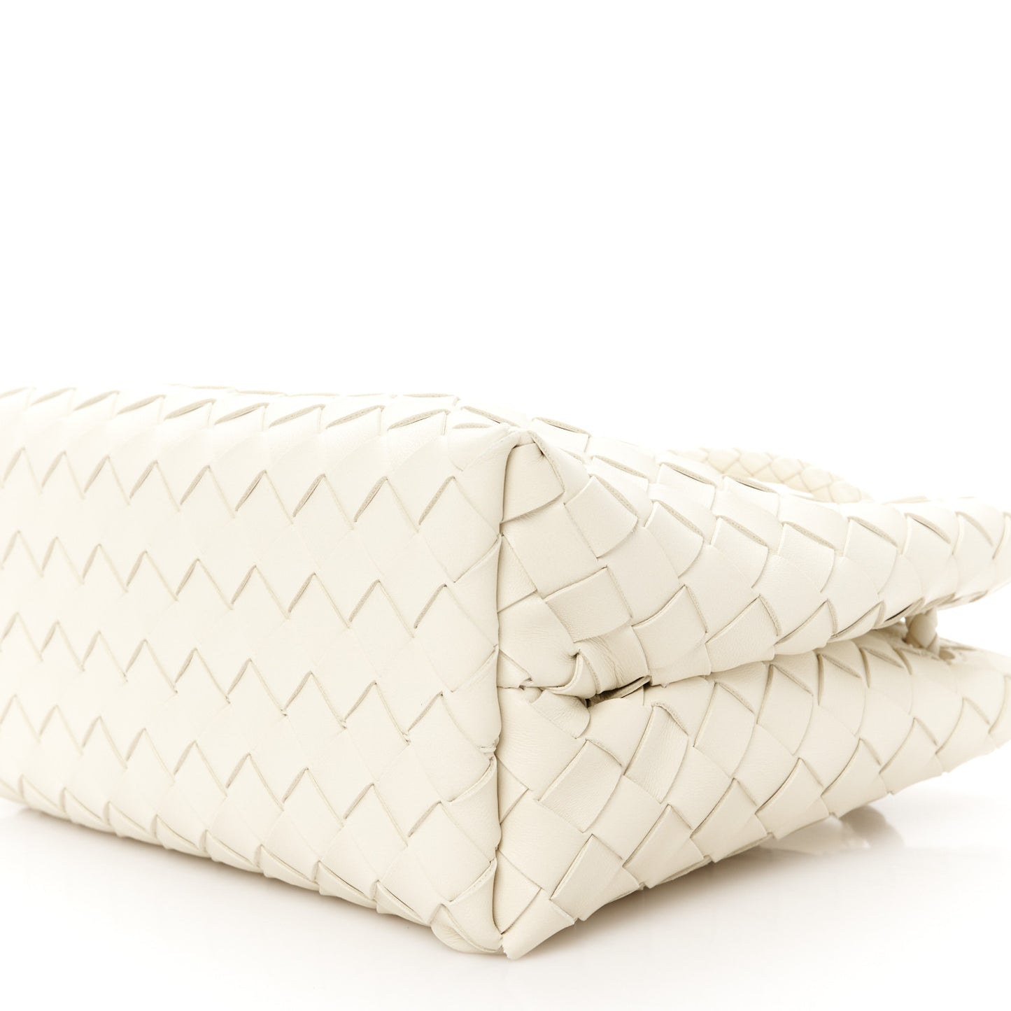 Nappa Intrecciato Small Andiamo Shoulder Bag Sea Salt