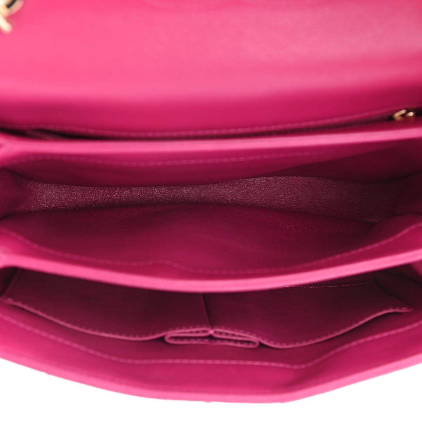 Lambskin Quilted Small Trendy CC Flap Dual Handle Bag Pink