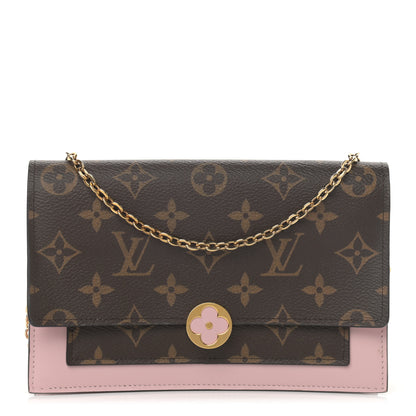Louis Vuitton Monogram Flore Chain Wallet Rose Ballerine 1 of 11