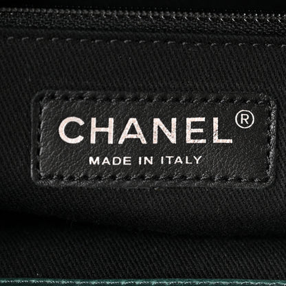 Chanel Glazed Calfskin Quilted Large CC Delivery Tote Green 5 of 9