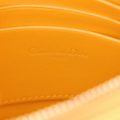Christian Dior Calfskin Cannage Caro Zipped Pouch With Chain Sunny 6 of 11