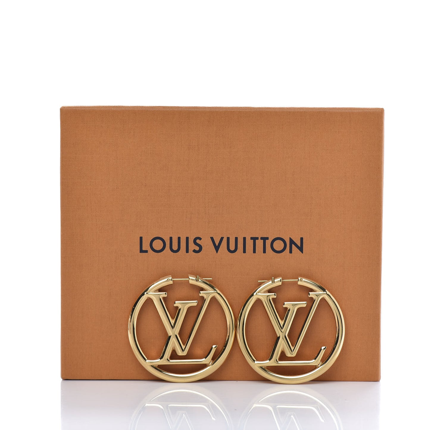 Metal Louise Hoop Earrings Gold
