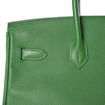 Hermes Epsom Birkin 35 Vert Bengale 31 of 35