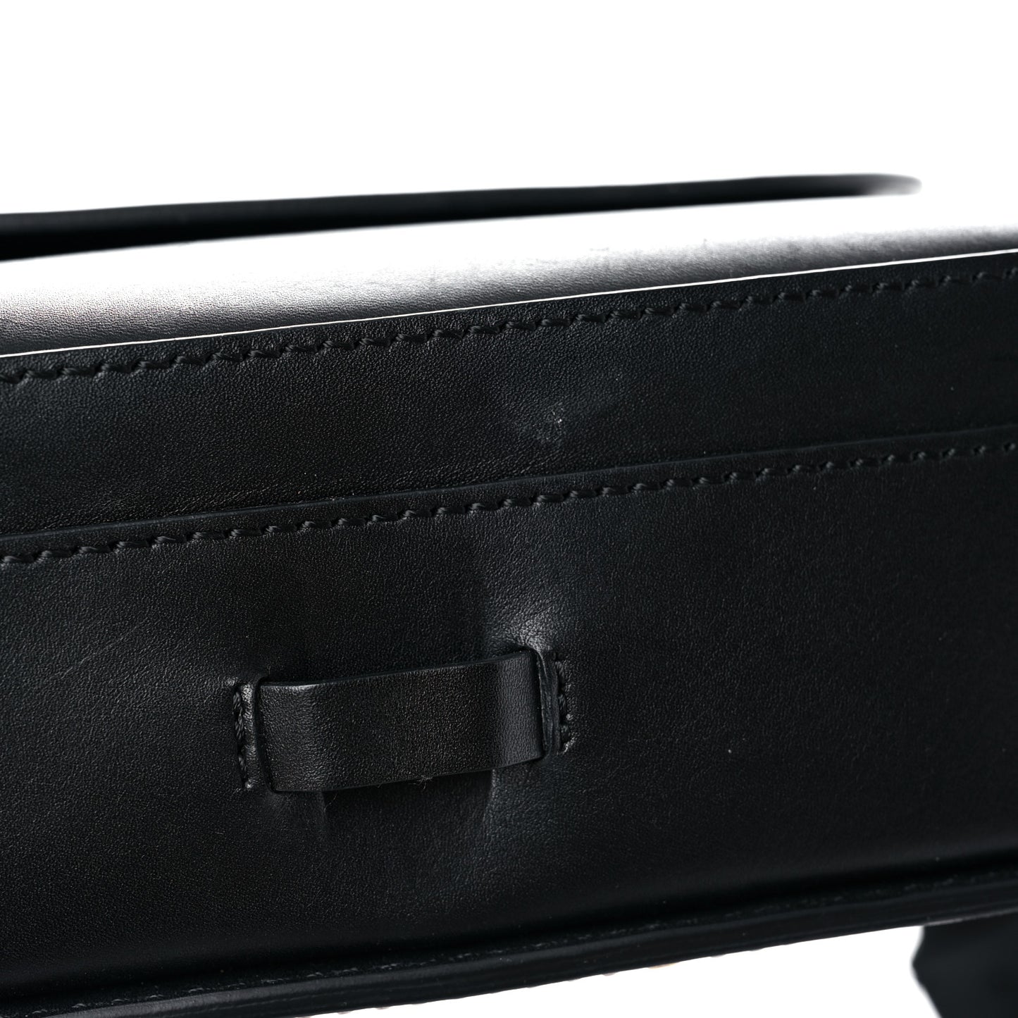 Calfskin Studded Square Satchel Black