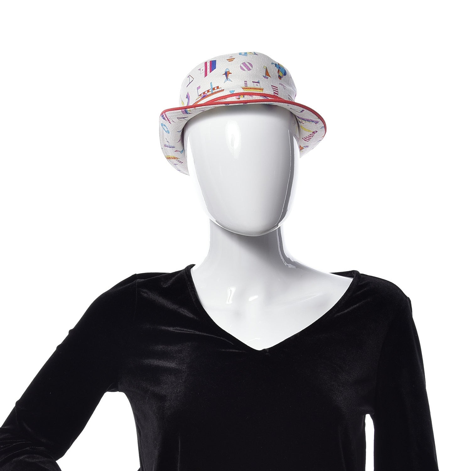 Hermes Canvas Chalutier Bucket Hat 52 Grandine 3 of 5
