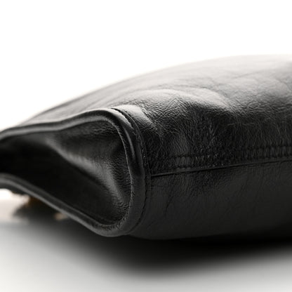 Gucci Calfskin Maxi Rajah Chain Tote Black 10 of 12