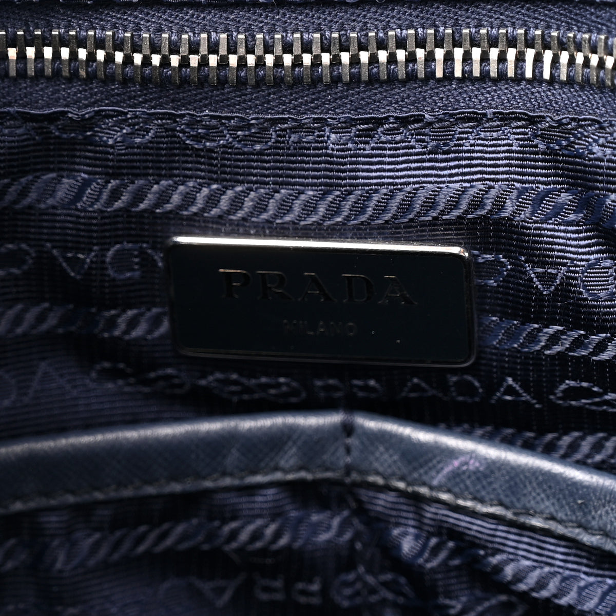 Prada Tessuto Nylon Vela Diaper Bag Blue 5 of 8