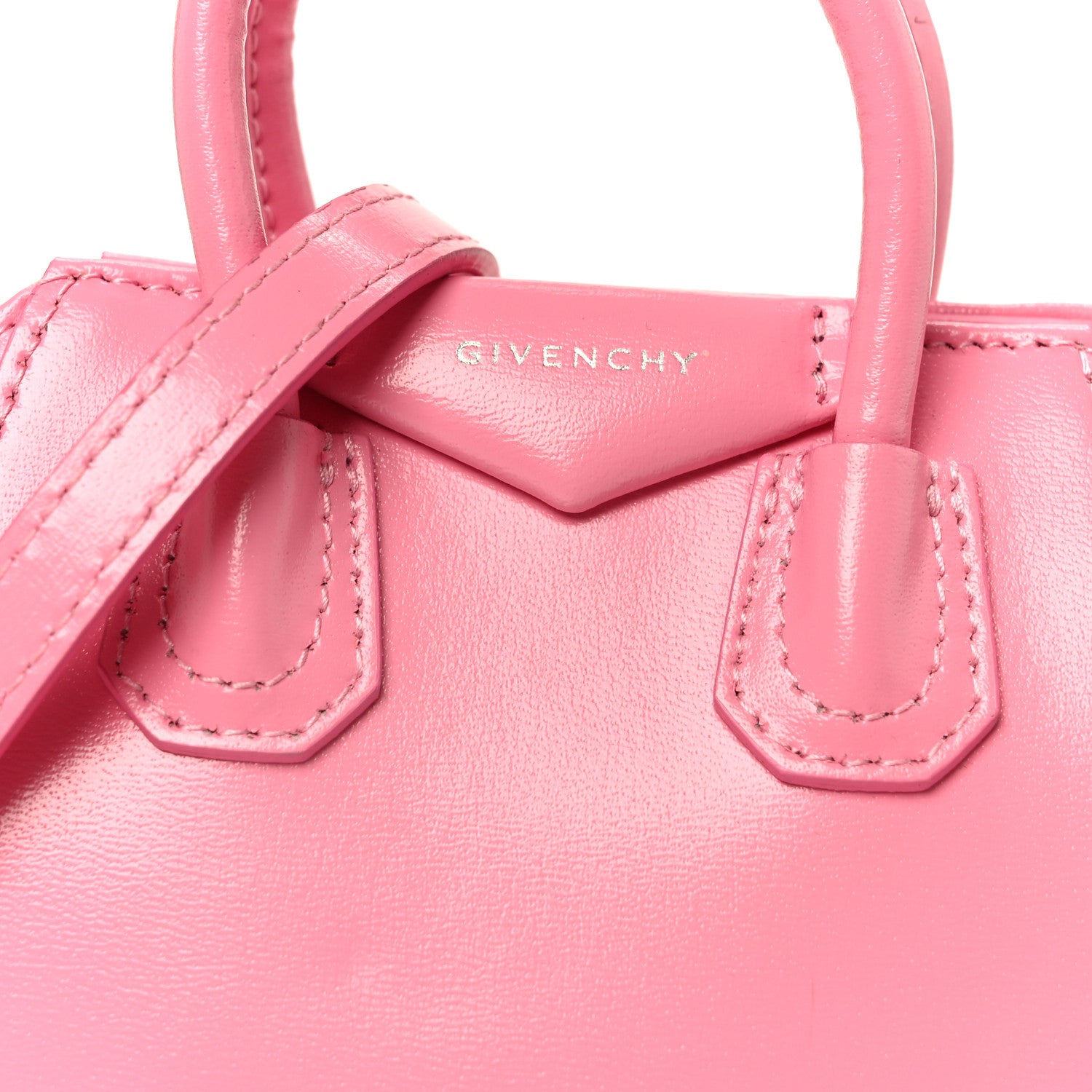 Givenchy Shiny Lord Calfskin Micro Antigona Bright Pink 1843164
