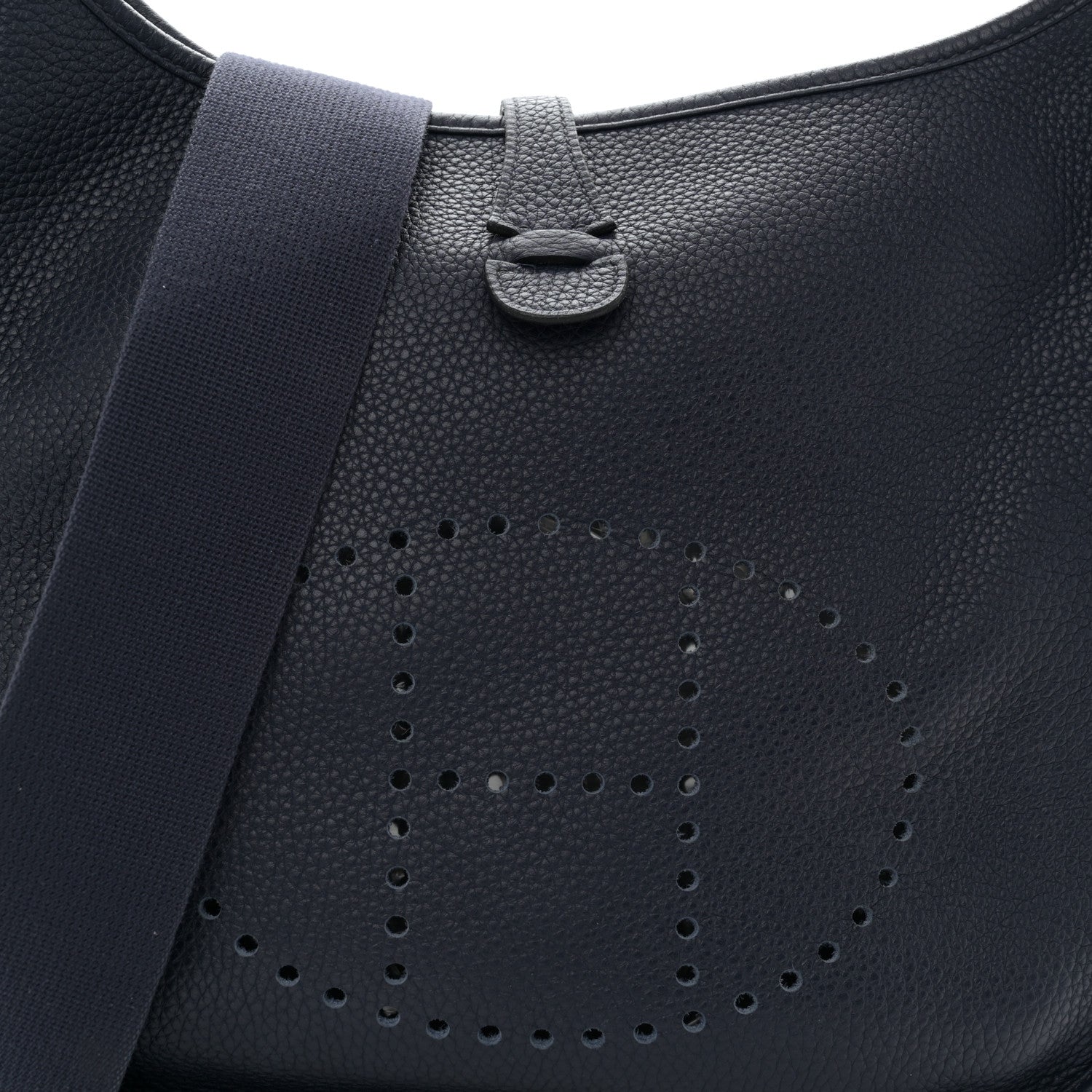 Hermes Taurillon Clemence Evelyne III PM Bleu Nuit 7 of 10