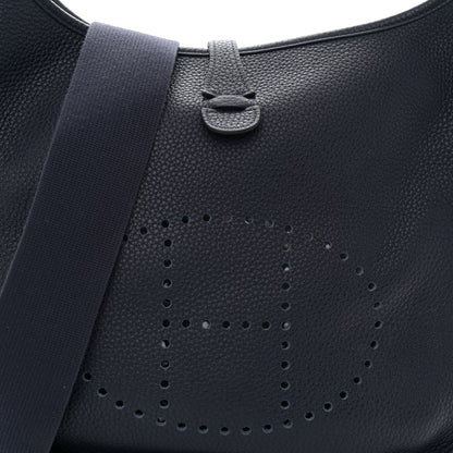 Hermes Taurillon Clemence Evelyne III PM Bleu Nuit 7 of 10