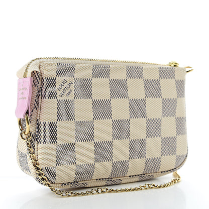 Louis Vuitton Damier Azur 2016 Christmas Animation Mini Pochette Accessories 3 of 7