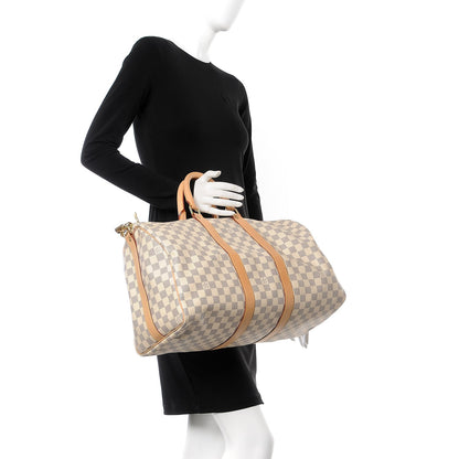 Louis Vuitton Damier Azur Keepall Bandouliere 45 2 of 8